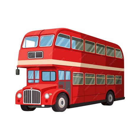 Premium Vector Realistic Bus Vector Illustration Concept