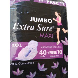 Buy Extra Sure Maxi Sanitary Pad Jumbo Xxxl Full Size Pack Of