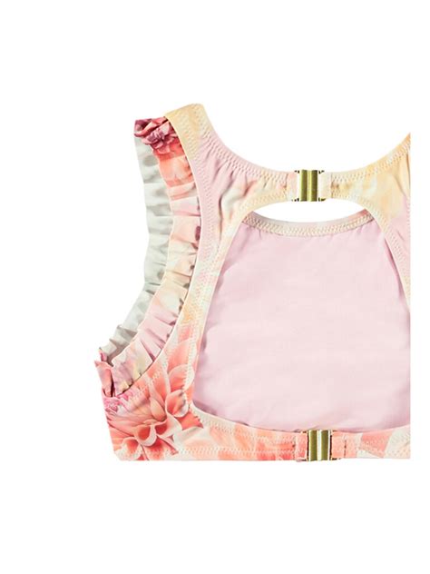Molo Girls Pink Dahila Nia Bikini Pumpkin And Bean