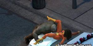 3D Babe Getting Licked And Fucked By A Monster Tnaflix