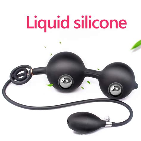 Godemiché Anal gonflable pompe à anneau de coq énorme godemiché avec perle vibrante masseur