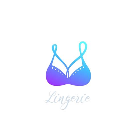 Suti Logotipo De Lingerie Cone De Vetor Vetor Premium