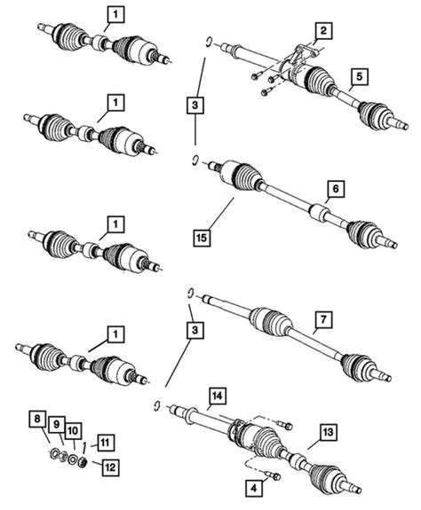 Front Axle Drive Shafts For 2007 Dodge Caliber CHAPMAN CJDR Parts