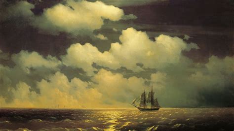 Ivan Aivazovsky, Artwork, Painting, Classical art, Water, Sea, Sailing ship, Ivan ...