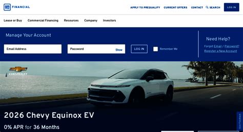 Access gmfinancial.com. Auto Loan Financing | GM Leasing | GM Financial