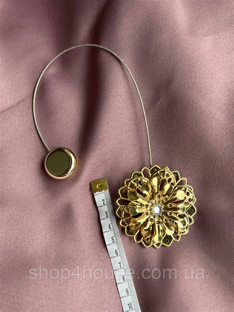 Купить Магниты для штор та тюли "цветок", цвет:золотистый, цена 150 ...