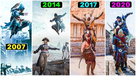 Evolution Of Air Assassination In Assassins Creed Games 2007 2020