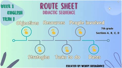 Route Sheet Didactic Sequence Week 1