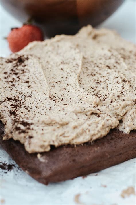 Naked Brownie With Coffee Frosting The Oven Light