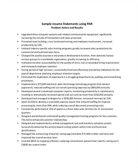 Resume Opening