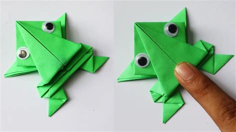 Origami Jumping Frog How To Make A Paper Frog That Jumps Far