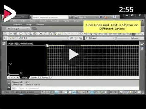 AutoCAD How To Draw Grid Lines With Text In AutoCAD Coordinates Grid