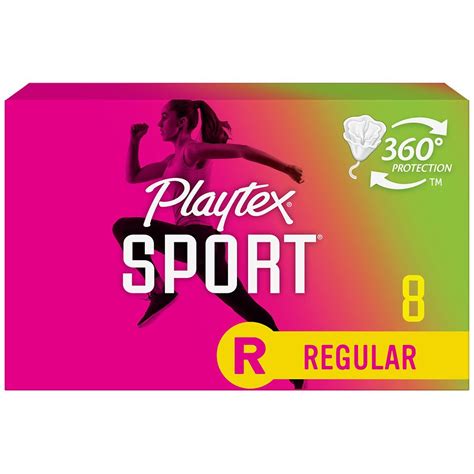 Playtex Sport Plastic Tampons Unscented Regular Walgreens