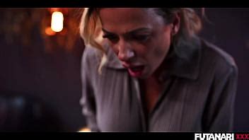 Shemale Werewolf Surprise Sexy Transgender With HUGE Tits Makes Redhead Girl Swallow Cum