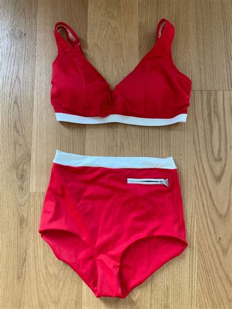 Bikini Lahco Retro Look Rot Weiss Gr L Ca Neu Kaufen Auf Ricardo