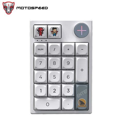 Motospeed Darmoshark K Pro Bluetooth Wireless Mechanical Numeric Keypad Hot Swap Keys Numpad