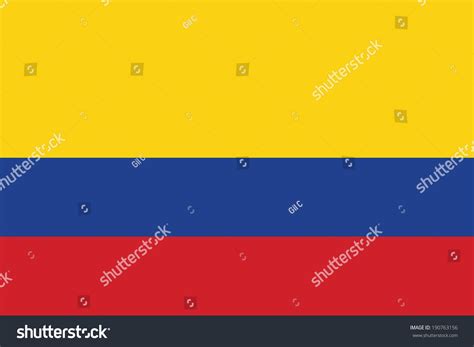 Flag Of Colombia. Vector. Accurate Dimensions, Elements Proportions And ...