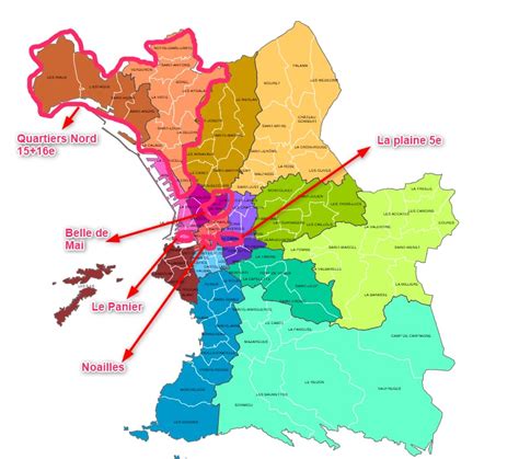 6 quartiers ou arrondissements à éviter à Marseille + carte - Hotim
