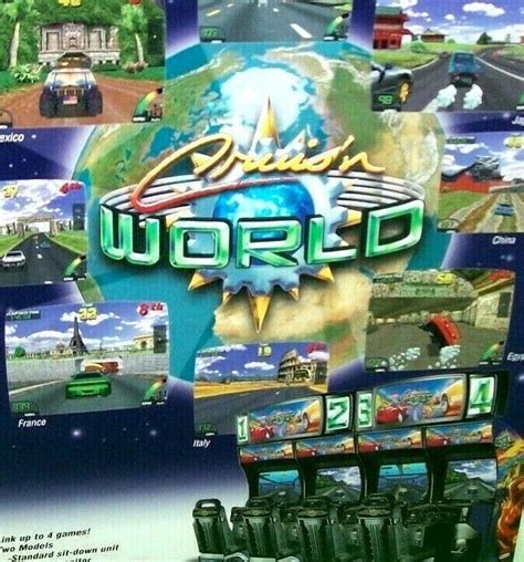 Cruisn World Arcade Flyer Original Nos Video Game Cruising Vintage