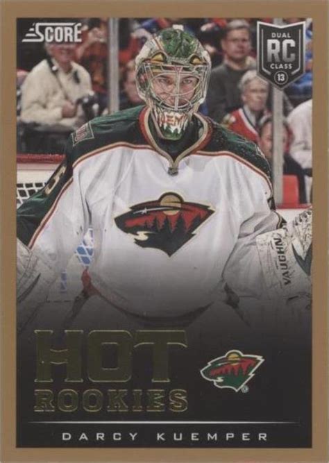 2013 14 Score Hot Rookies Gold 601 Darcy Kuemper RC For Sale Online EBay