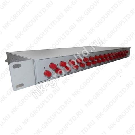 Кросс оптический в стойку 19" на 8 портов, 1U - Оборудование для ...