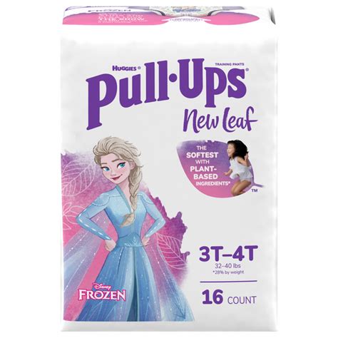 Save On Huggies Pull Ups New Leaf 3t 4t Girl Training Underwear Frozen 32 40lbs Order Online