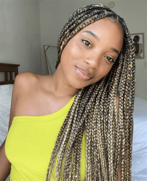 Blonde Braided Hairstyles From Knotless Box To Faux Locs