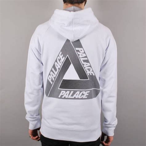 Palace Skateboards Palace Tri Line Pullover Hoodie White Palace Skateboards From Native