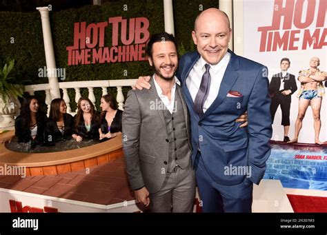 Andrew Panay Left Producer Of Hot Tub Time Machine Mingles With Cast Member Rob Corddry