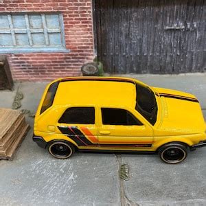 Loose Hot Wheels VW Volkswagen Golf MK2 Dressed In Yellow Etsy