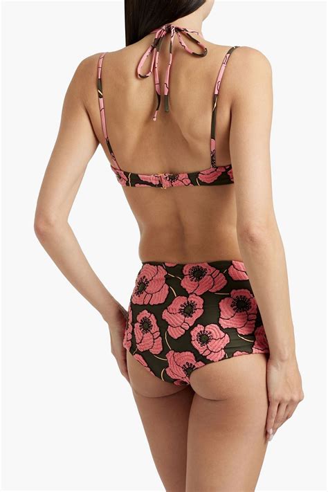 Agua By Agua Bendita Embroidered High Rise Bikini Briefs The Outnet