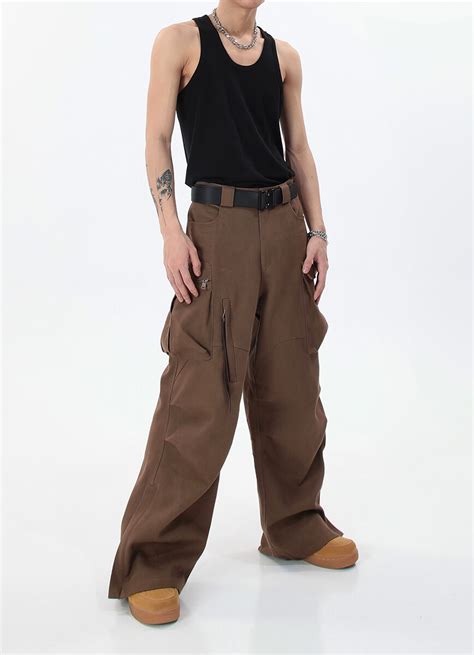 Брюки "MEBXX Brown Cargo Pants" - DL Studio