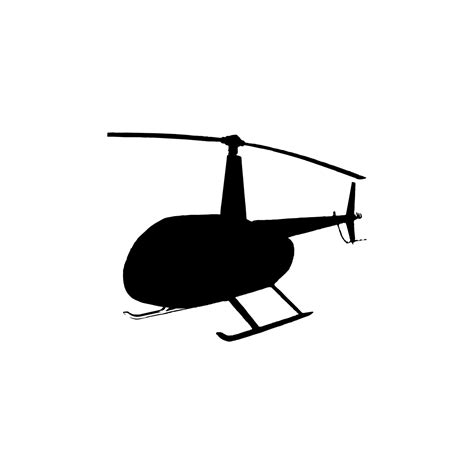 Simple Helicopter Silhouette