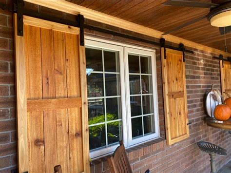 Handmade Rustic Cedar Shutters Etsy