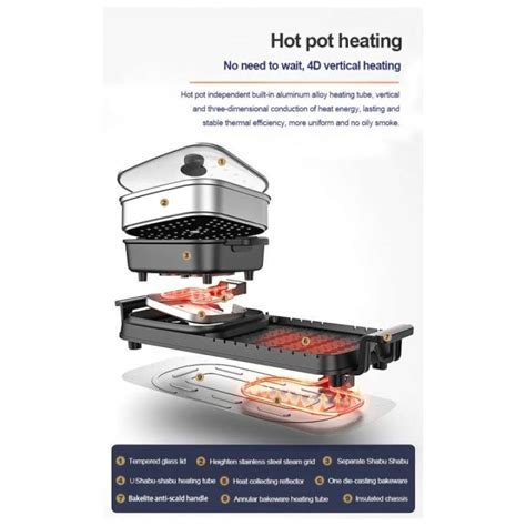 Jual Jual In Bbq Grill Hot Pot Hotpot Shabu Sukiyaki Electric Electrical Besar Model A Di