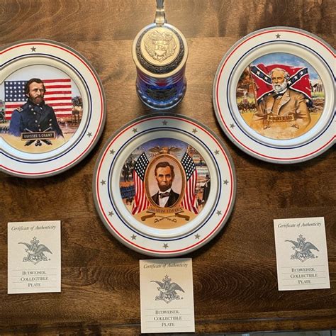 Other Budweiser Edition Civil War Plates And Steins Poshmark