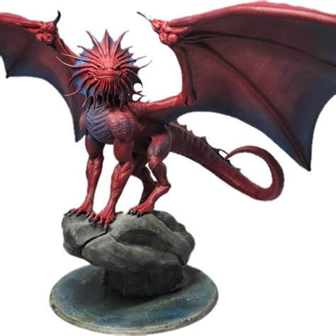 3D Print of Red Dragon Guild Leader / Ruby Legendary Drake / Winged ...