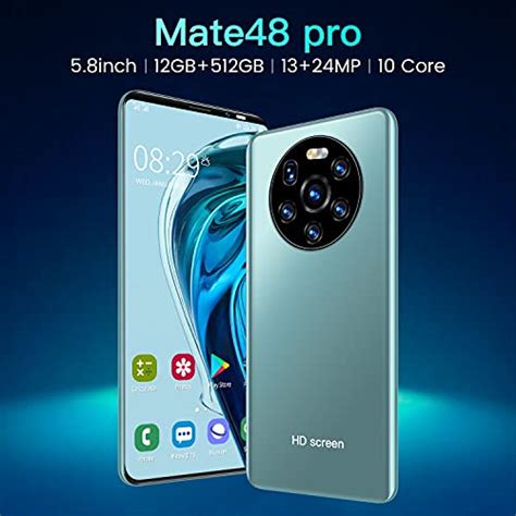 Fyetfhws Mate Pro Android Unlocked Mobile Phone Inch Android