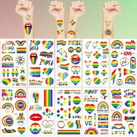 Xinyi Feuilles Autocollants De Tatouage Ephemere Pride Tattoos LGBT Gay Pride Tatouages