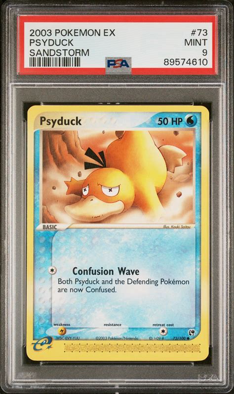 2003 Pokemon Ex Sandstorm 73 Psyduck PSA 9 GameStop