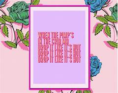 lyrics drop it like it's hot