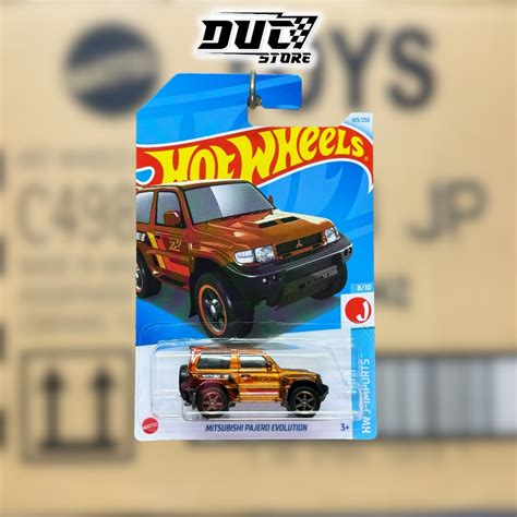 ducstore Xe mô hình HTF38 Hot Wheels Mitsubishi Pajero Evolution STH 2024 free protect card