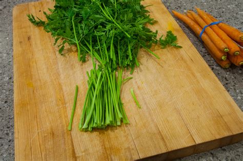 Easy Recipe For Carrot Greens Tops Leaves Asian Cooking Mom