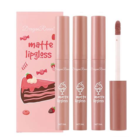 Amazon Colours Nude Matte Lipstick Set Natural Long Lasting Lip Gloss Liquid Lipstick