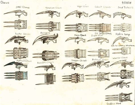 Weapon Concept Art Claws By Redw0lf777sg On Deviantart Weapon