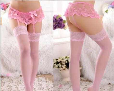 Whole Sale Pcs Sexy Lingerie Women S Lace Garter Belt Stocking Suspender With G String