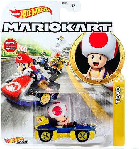 Amazon Hot Wheels Mario Kart Toad Mach Toys Games