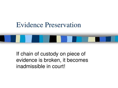 Ppt Evidence Preservation Powerpoint Presentation Free Download Id
