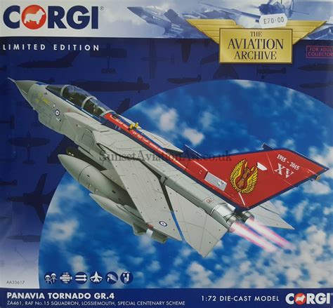 Corgi Aa33617 Panavia Tornado Gr4 Za461 Raf No 15 Sqn