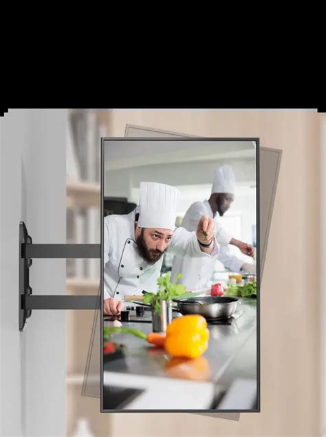 ONKRON кронштейн для телевизора 17"-43" наклонно-поворотный, чёрный M4S ...